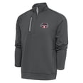thumbnail image 1 of Men's Antigua  Pewter Hickory Crawdads Generation Quarter-Zip Pullover Top, 1 of 1