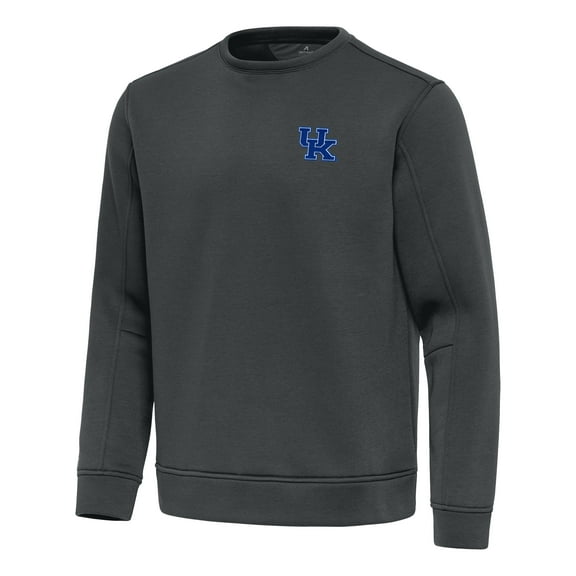 Men's Antigua Pewter Kentucky Wildcats Relevant Lightweight Pullover Sweatshirt