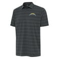 thumbnail image 1 of Men's Antigua Pewter Los Angeles Chargers  Tunnel Polo, 1 of 1