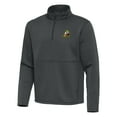 thumbnail image 1 of Men's Antigua Pewter Oregon Ducks Twist Quarter-Zip Pullover Jacket, 1 of 1