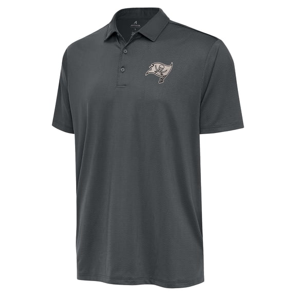 Men's Antigua  Pewter Tampa Bay Buccaneers-Ellipse Performance Polo