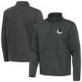 thumbnail image 1 of Men's Antigua Pewter Vancouver Canucks Twist Quarter-Zip Pullover Jacket, 1 of 3