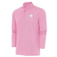 thumbnail image 1 of Men's Antigua  Pink Houston Astros Hunk Quarter-Zip Top, 1 of 2