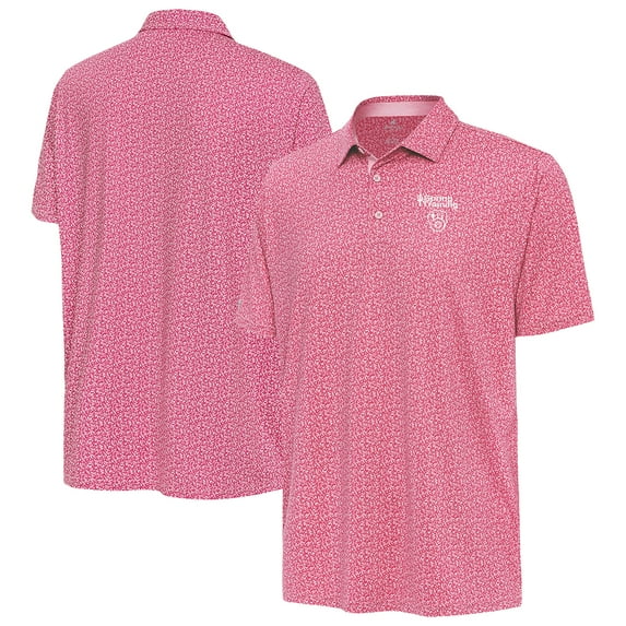 Men's Antigua Pink Milwaukee Brewers Cactus Spring Training Blooming Polo