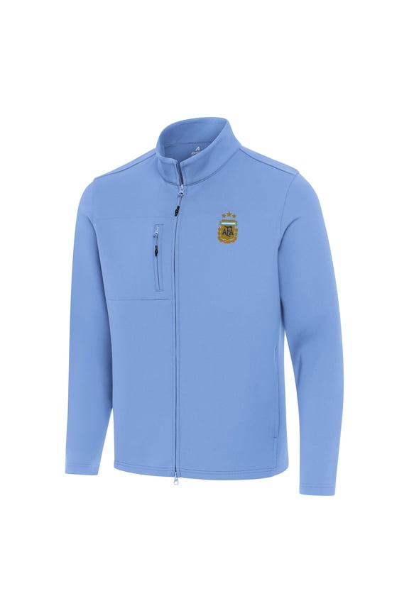 Men's Antigua Powder Blue Argentina National Team Objection Full-Zip Jacket