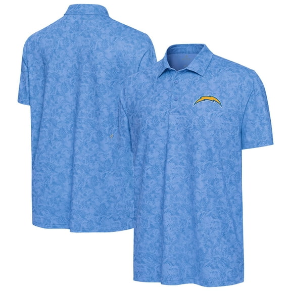 Men's Antigua Powder Blue Los Angeles Chargers Lush Polo