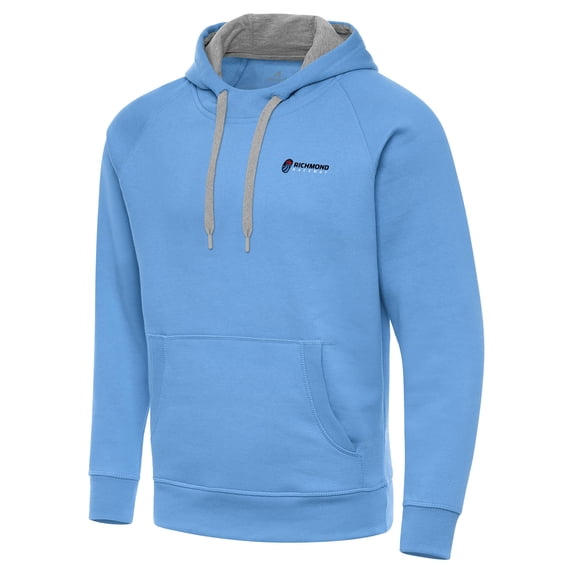 Men's-Antigua Powder Blue Richmond Raceway Victory Pullover Hoodie