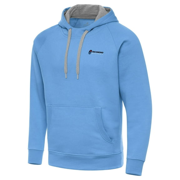 Men's-Antigua Powder Blue Richmond Raceway Victory Pullover Hoodie