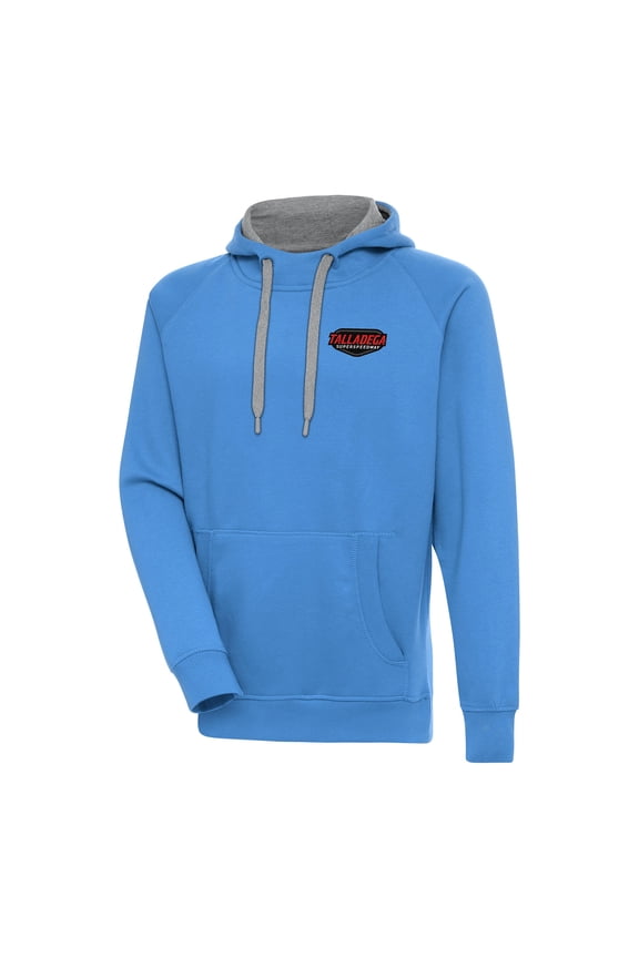 Men's Antigua Powder Blue Talladega Superspeedway Victory Pullover Hoodie