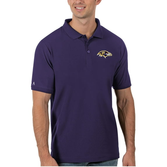 Men's Antigua Purple Baltimore Ravens Legacy Pique Polo