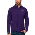 thumbnail image 1 of Men's Antigua Purple Halifax Thunderbirds Tribute Quarter-Zip Pullover Top, 1 of 1