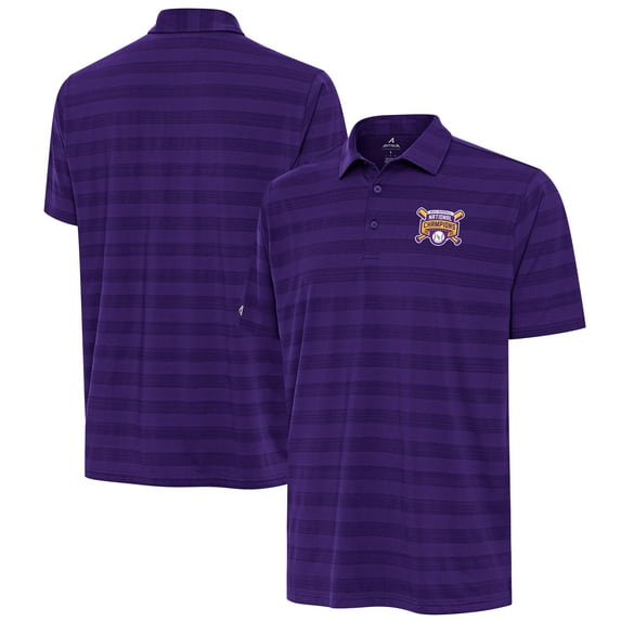 Men's Antigua Purple LSU Tigers 2025 NCAA Baseball Men's College World Series National Champions Tunnel Polo