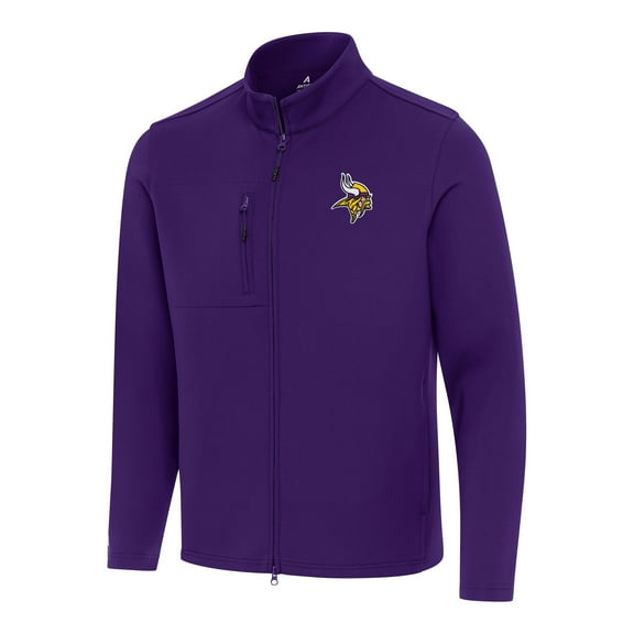 Men's Antigua Purple Minnesota Vikings Objection Full-Zip Jacket