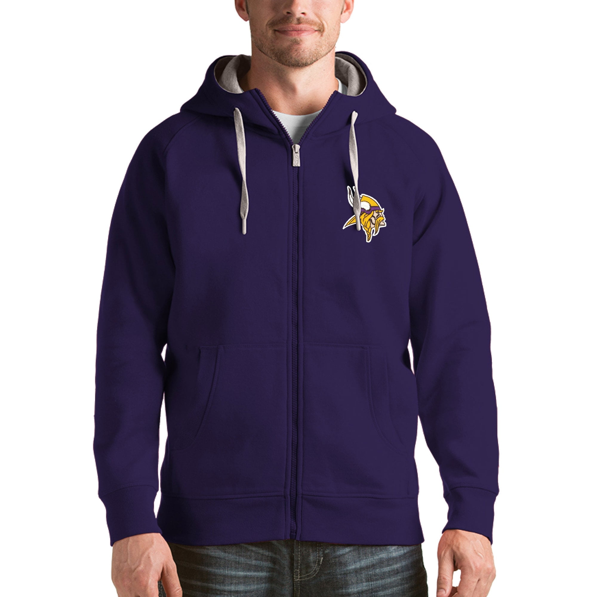 Minnesota vikings top zip up sweatshirt