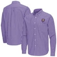 thumbnail image 1 of Men's Antigua Purple Orlando City SC Ellis Tri-Blend Long Sleeve Button-Down Shirt, 1 of 3