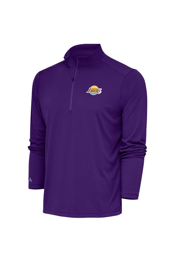 Men's Antigua  Purple South Bay Lakers Tribute Quarter-Zip Pullover Top