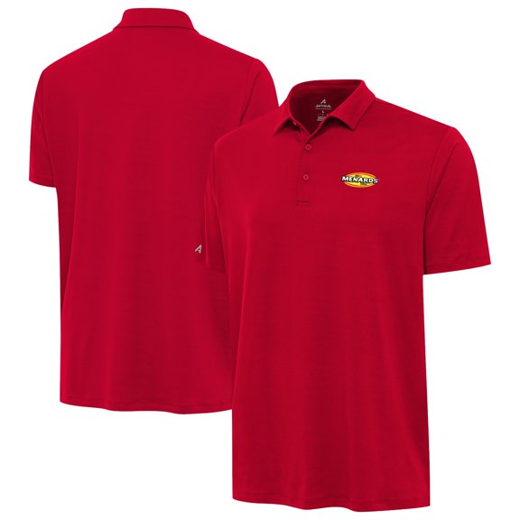Men's Antigua Red ARCA Menards Series Reprocess Polo