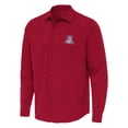 thumbnail image 1 of Men's Antigua Red Arizona Wildcats Exposure Woven Long Sleeve Button-Up Shirt, 1 of 1