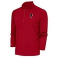 thumbnail image 1 of Men's Antigua Red Atlanta Falcons Throwback Logo Tribute Quarter-Zip Pullover, 1 of 1