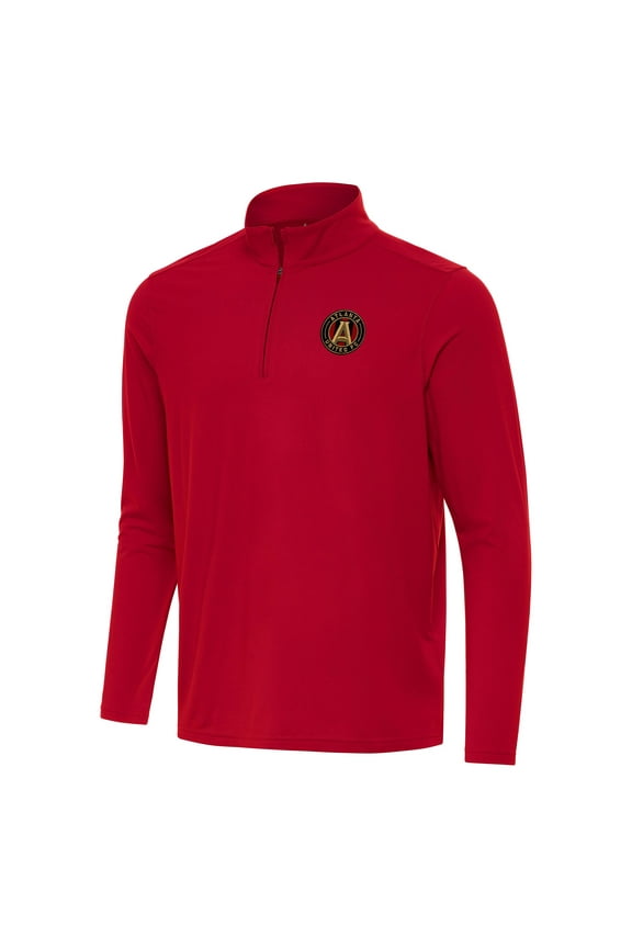 Men's Antigua Red Atlanta United FC Intent Quarter-Zip Jacket