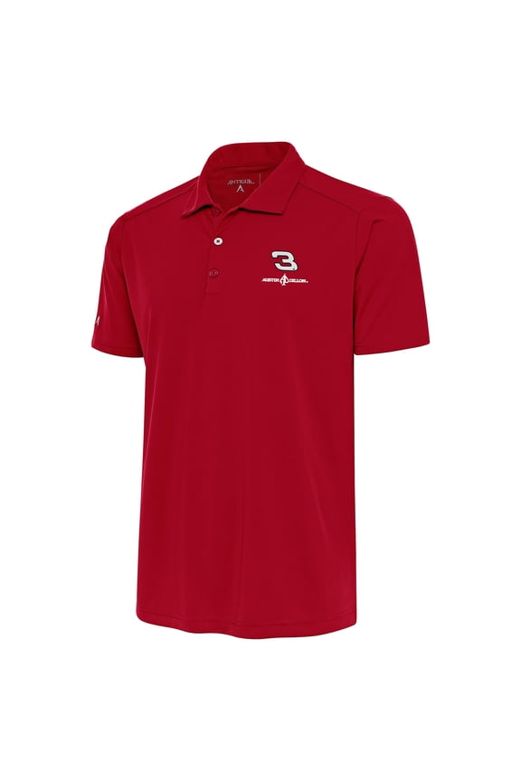 Men's Antigua Red Austin Dillon Tribute Polo
