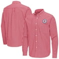 thumbnail image 1 of Men's Antigua Red Chicago Fire Ellis Tri-Blend Long Sleeve Button-Down Shirt, 1 of 3