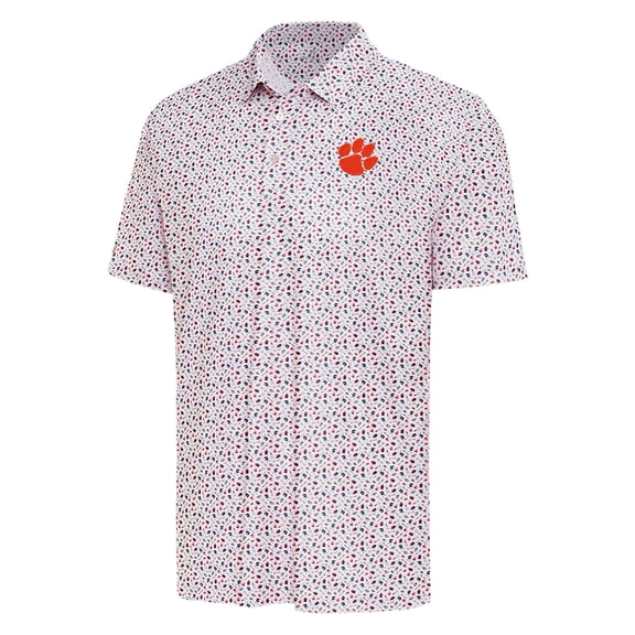 Men's Antigua Red Clemson Tigers Hero Polo