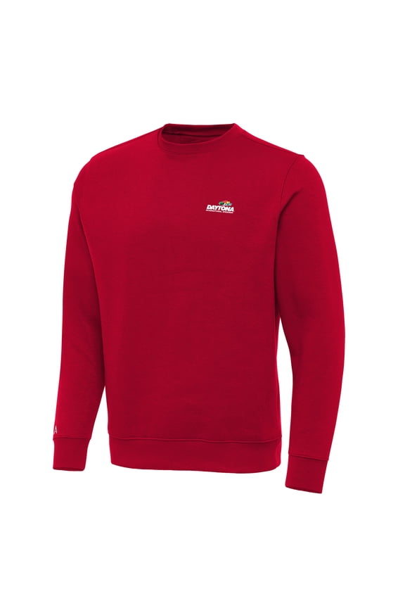 Men's Antigua Red Daytona International Speedway Victory Pullover Sweatshirt