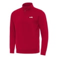 thumbnail image 1 of Men's Antigua Red Daytona International Speedway Victory Quarter-Zip Pullover Top, 1 of 1
