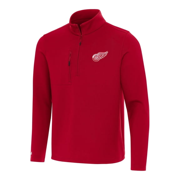 Men's Antigua  Red Detroit Red Wings Insider Quarter-Zip Top