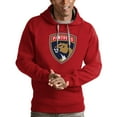 thumbnail image 1 of Men's Antigua Red Florida Panthers Logo Victory Pullover Hoodie, 1 of 1