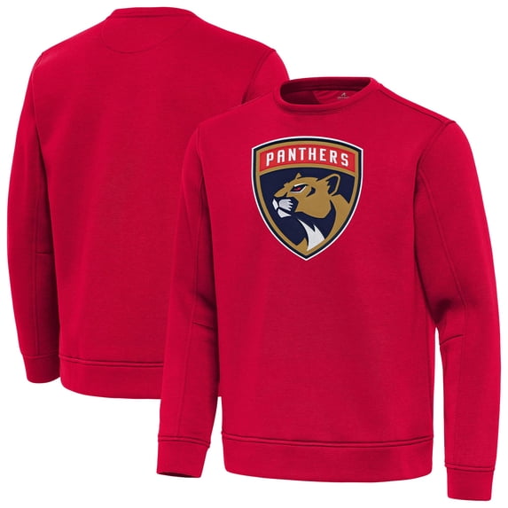 Men's Antigua Red Florida Panthers Relevant Lightweight Pullover Sweatshirt