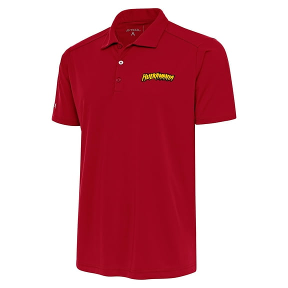 Men's Antigua  Red Hulk Hogan Tribute Polo