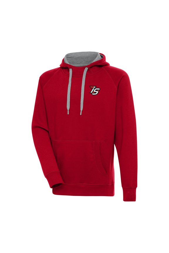 Men's Antigua Red Iowa Speedway Victory Pullover Hoodie