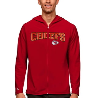 Men's Antigua Heather Gray Kansas City Chiefs Metallic Logo Absolute  Pullover Hoodie