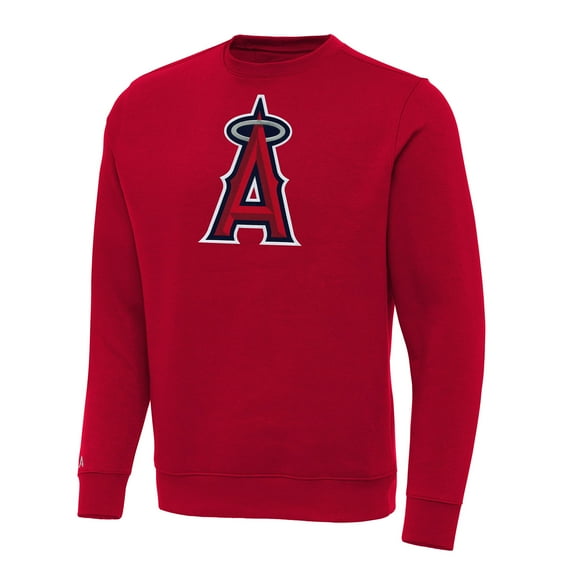 Men's Antigua Red Los Angeles Angels Big & Tall Victory Pullover Sweatshirt