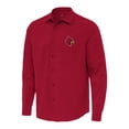 thumbnail image 1 of Men's Antigua Red Louisville Cardinals Exposure Woven Long Sleeve Button-Up Shirt, 1 of 1