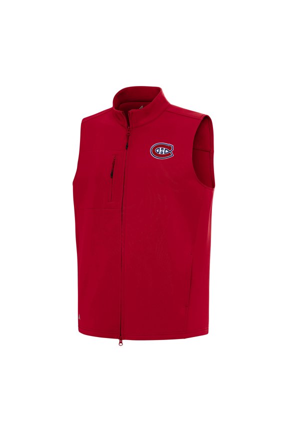 Men's Antigua Red Montreal Canadiens Demand Full-Zip Vest