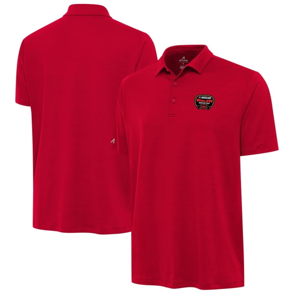 Men's Antigua  Red Whelen Modified Tour Merchandise Reprocess Polo