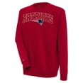thumbnail image 1 of Men's Antigua  Red New England Patriots Victory Chenille Pullover Sweatshirt, 1 of 1