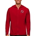 thumbnail image 1 of Men's Antigua Red New Jersey Devils Logo Legacy Full-Zip Hoodie, 1 of 1