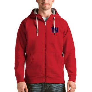 Youth New York Giants Royal/Red Poster Board Full-Zip Hoodie