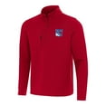 thumbnail image 1 of Men's Antigua  Red New York Rangers Insider Quarter-Zip Top, 1 of 1