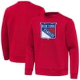 thumbnail image 1 of Men's Antigua Red New York Rangers Relevant Lightweight Pullover Sweatshirt, 1 of 3