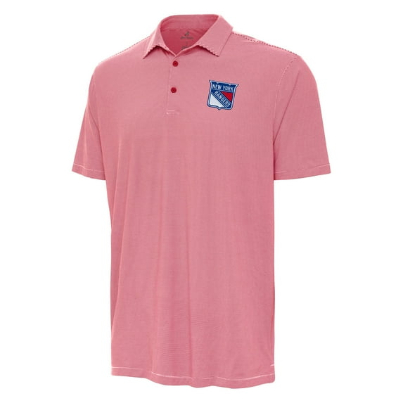 Men's Antigua Red New York Rangers Twine Polo