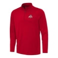 thumbnail image 1 of Men's Antigua Red Ohio State Buckeyes Reprocess Quarter-Zip Top, 1 of 1