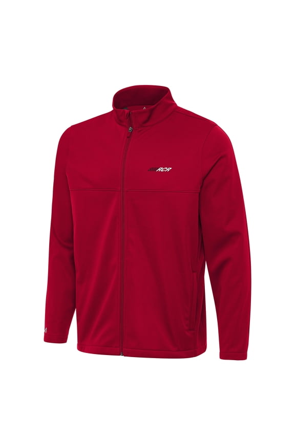 Men's-Antigua Red Richard Childress Racing Links 2 Full-Zip Golf Jacket