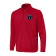 thumbnail image 1 of Men's Antigua  Red San Jose Earthquakes Perilous Quarter-Zip Pullover Top, 1 of 1