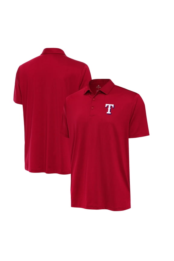 Men's Antigua  Red Texas Rangers Eclipse Polo