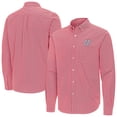 thumbnail image 1 of Men's Antigua Red Washington Nationals Porter Woven Long Sleeve Button-Down Shirt, 1 of 3